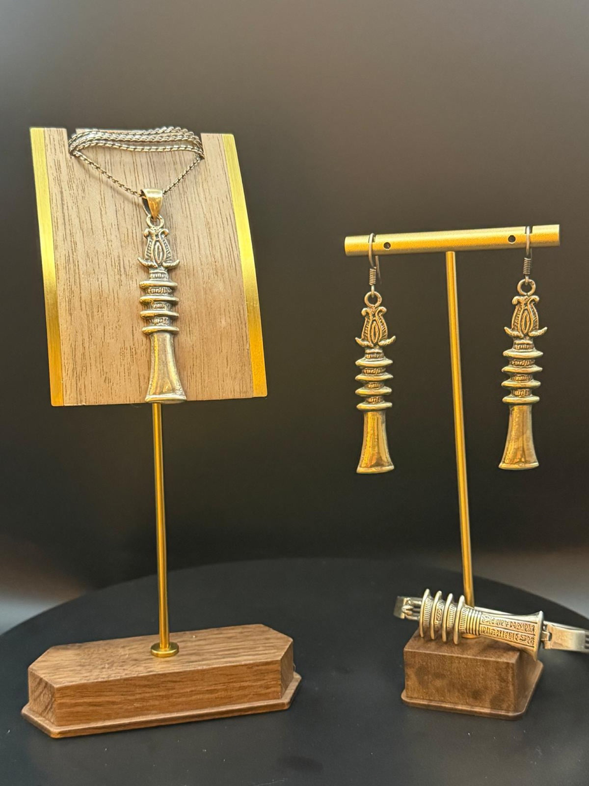 Djed Pillar Silver Set