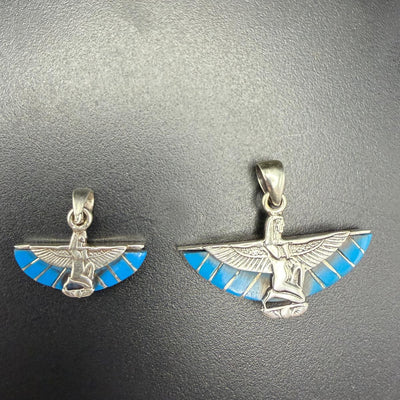 Isis pendant in turquoise in two sizes