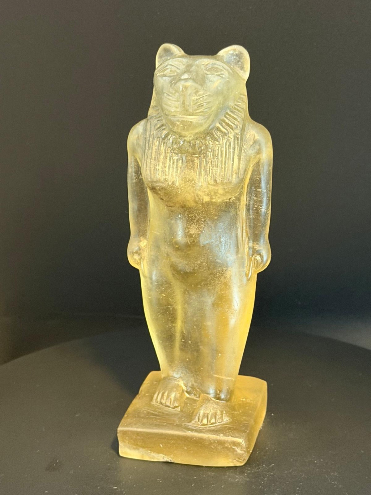 Sekhmet Statue in Libyan Desert Glass
