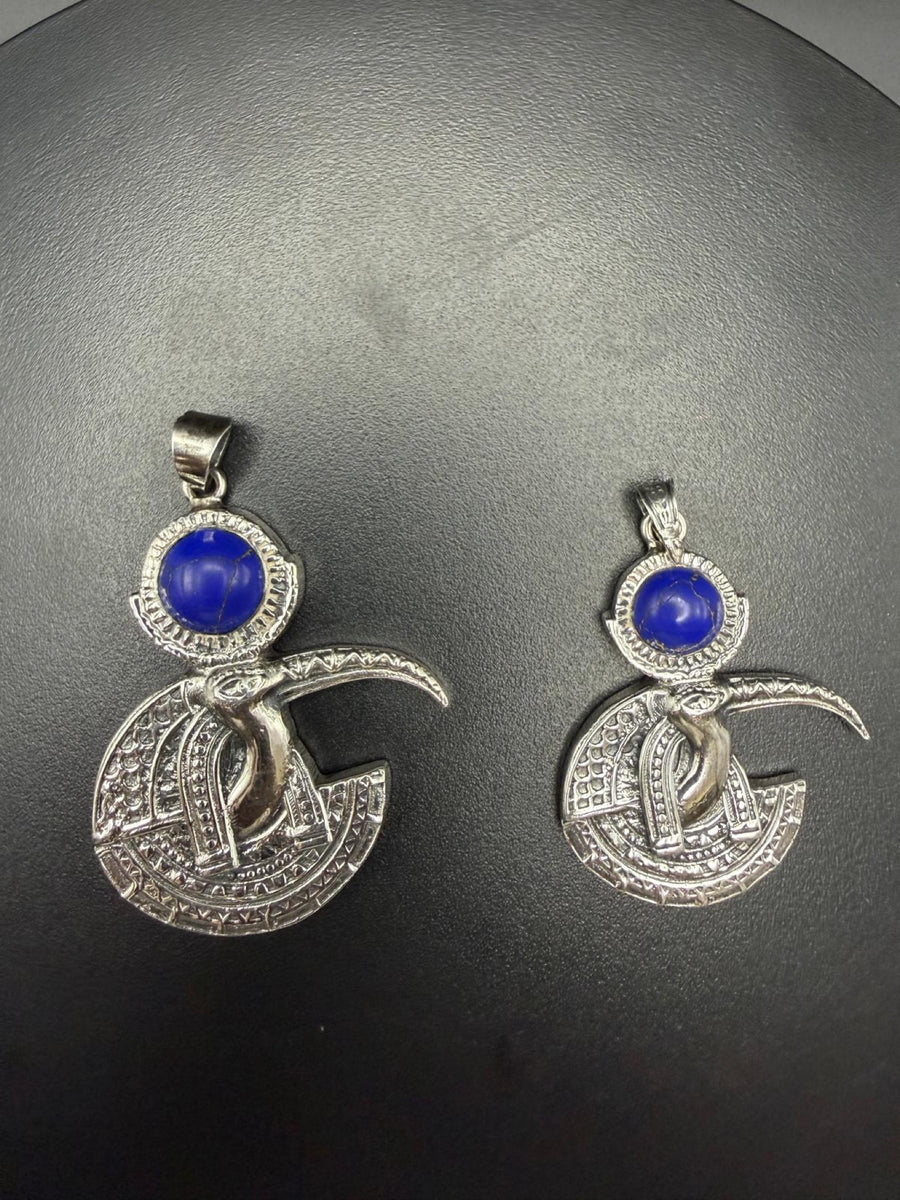 Thoth pendant in lapis lazuli in two sizes